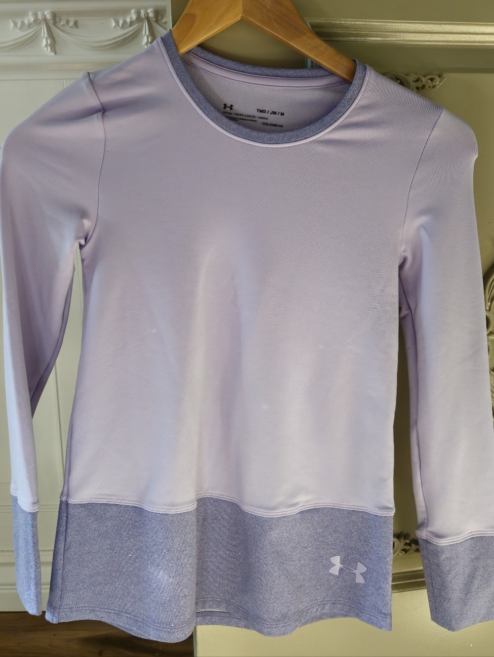Under Armour Light Lavender and Heathered Lavender Performance Long Sleeve